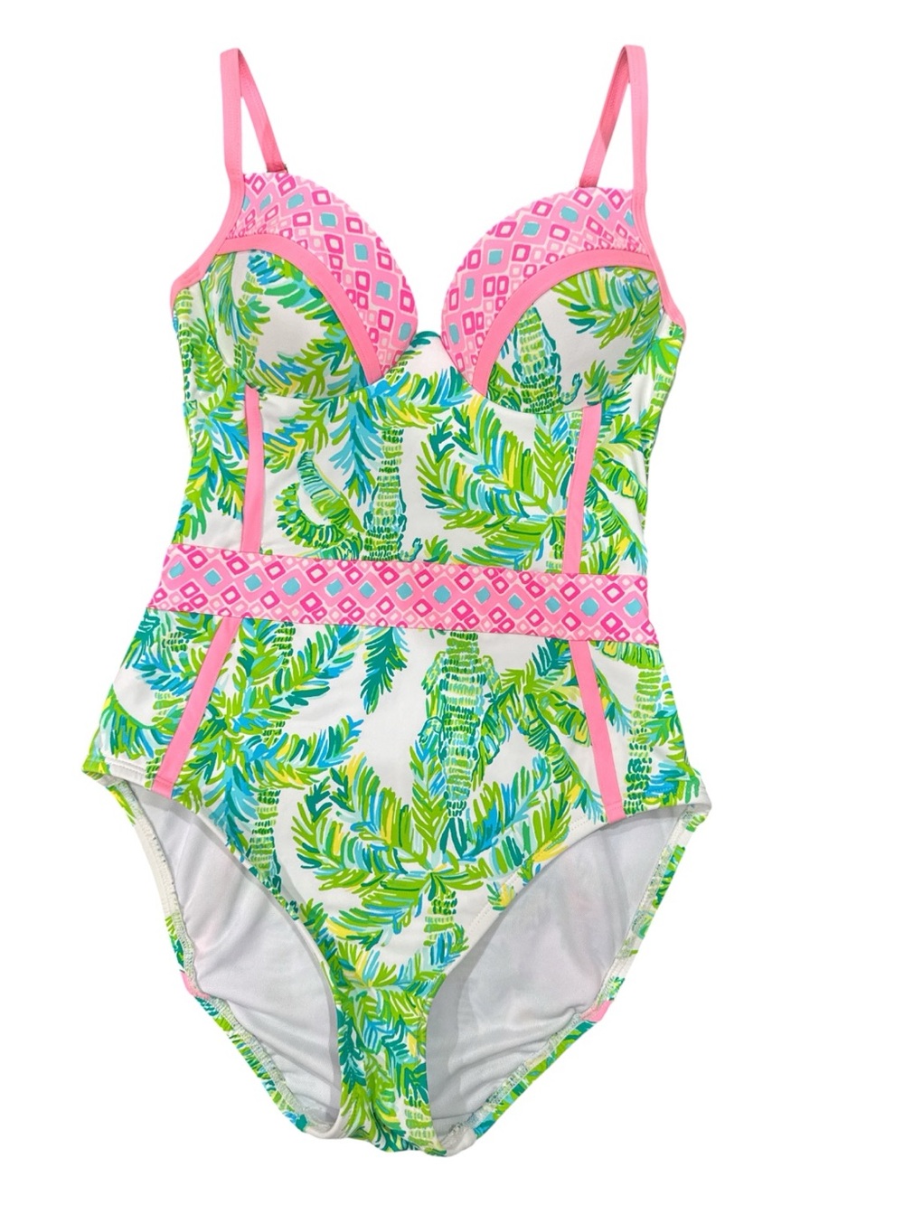 Lilly Pulitzer Women's Palma Fresh Citrus One-Piece Swimsuit Size 2 EUC